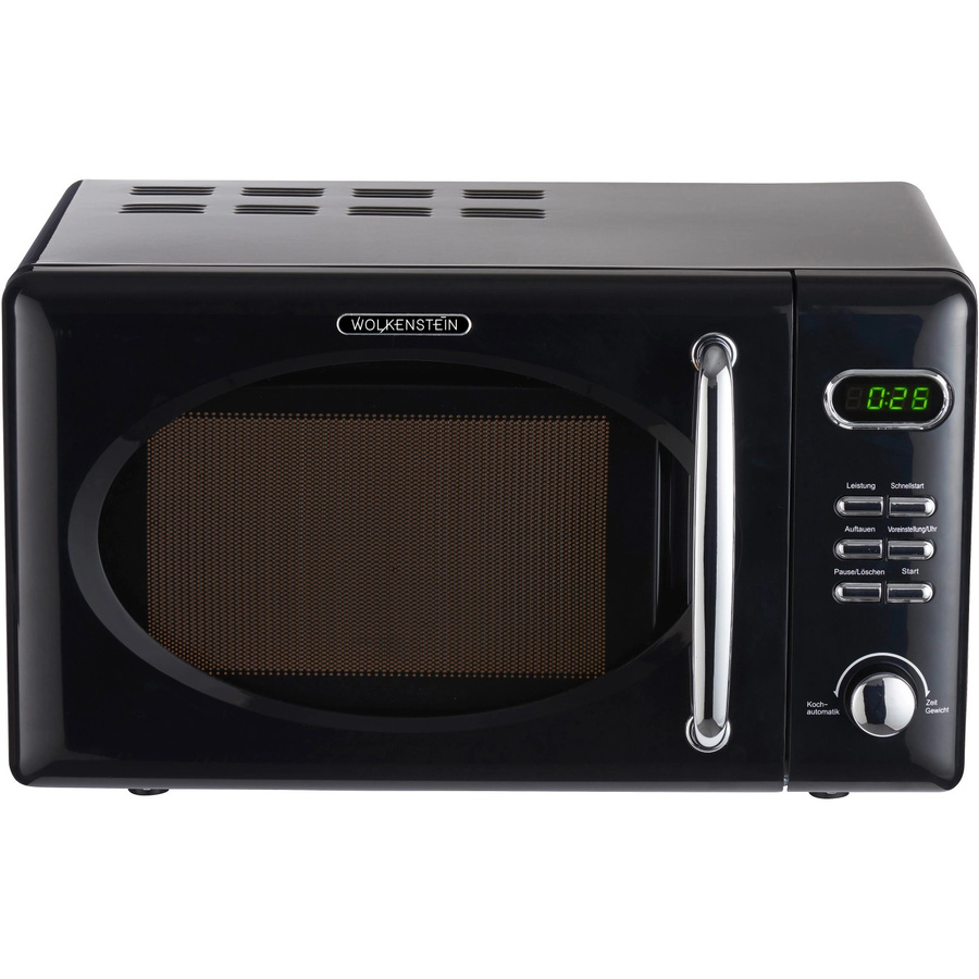Wolkenstein WMW720 B Solo-Mikrowelle Schwarz mit LED-Display und Timer - Bild 2