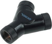 Alphacool HF Y-Verbinder G1/4 drehbar in Schwarz, Silber oder Kupfer - Bild 1