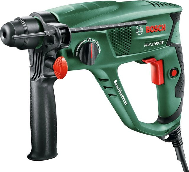 Bosch SDS-Plus-Bohrhammer PBH 2100 RE mit 550 W in Grün/Schwarz - Bild 1