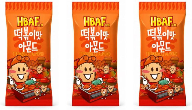 HBAF Tteokbokki Mandeln 3 x 30 g - Bild 1