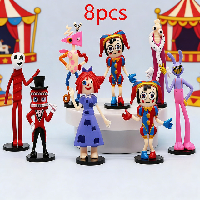 Bandai The Amazing Digital Circus, Modellfiguren, 8-teiliges Set - Bild 1