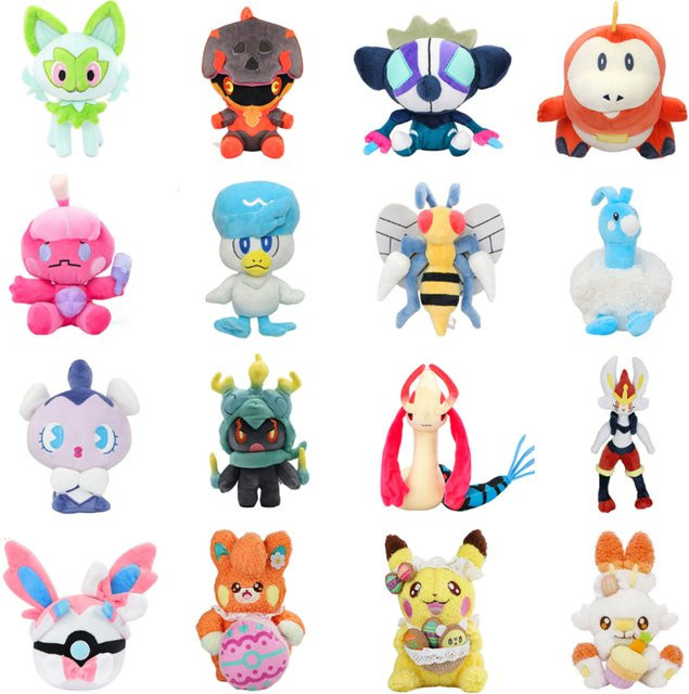 TAKARA TOMY Pokémon Plüschtiere, Sprigatito Fuecoco Altaria Gothita Milotic Quaxly Tinkatink, Plüsch / Textil - Bild 1