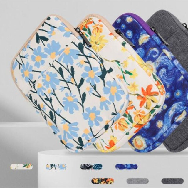 Tragetasche für E-Reader und Tablets als Schutztasche für Kindle, Boox und Kobo in Beige und Multicolour - Bild 1