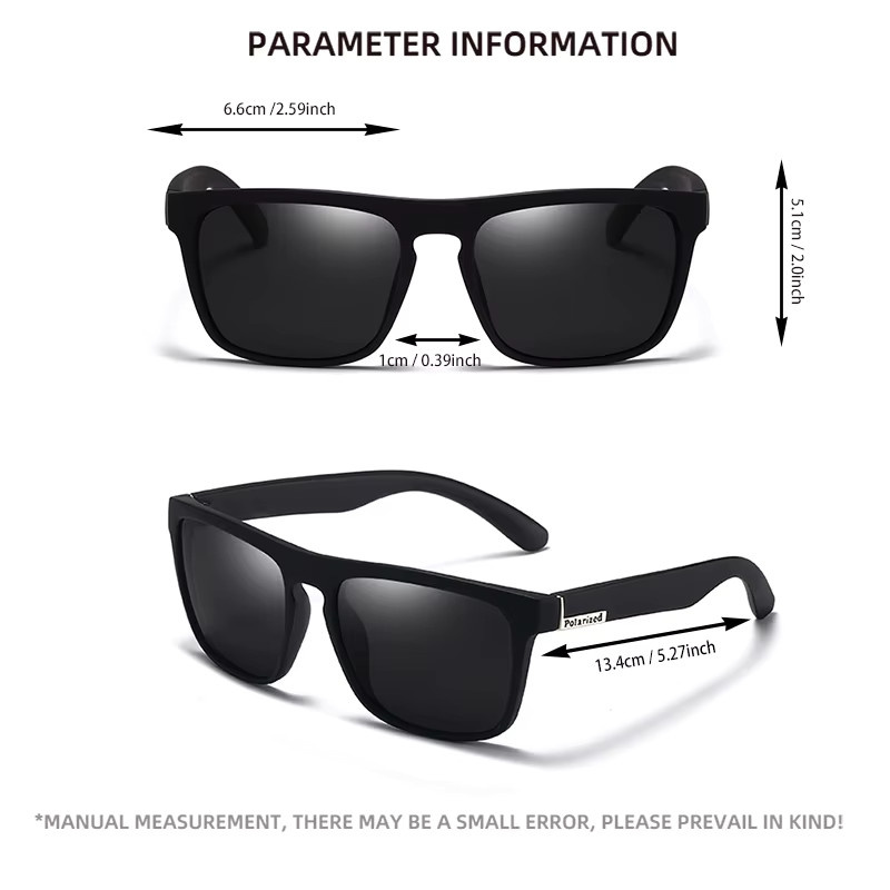 Hindfield Sonnenbrille, Quadrat, Vollrand, Kunststoff, Schwarz, Unisex - Bild 2