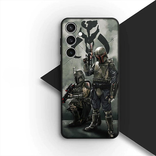 Handyhülle im Mandalorianer Krieg Design für Samsung Galaxy S20 S21 S22 S21 FE S22 Ultra sowie Galaxy A07 A15 A16 A17 A25 A37 A57 in Multicolour - Bild 1