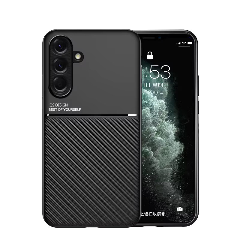 Magnetische Leder-Handyhülle für Samsung Galaxy A-Serie in Schwarz - Bild 2
