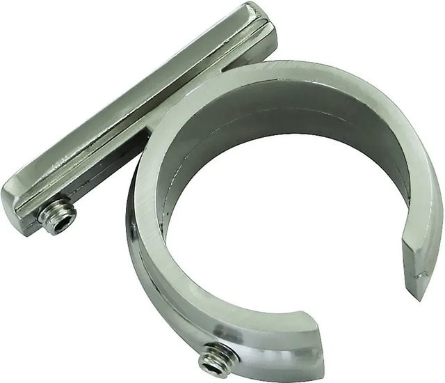 Gardinia Ring-Adapter Memphis für Universalträger Ø 16 mm in Edelstahl-Optik Silber - Bild 1