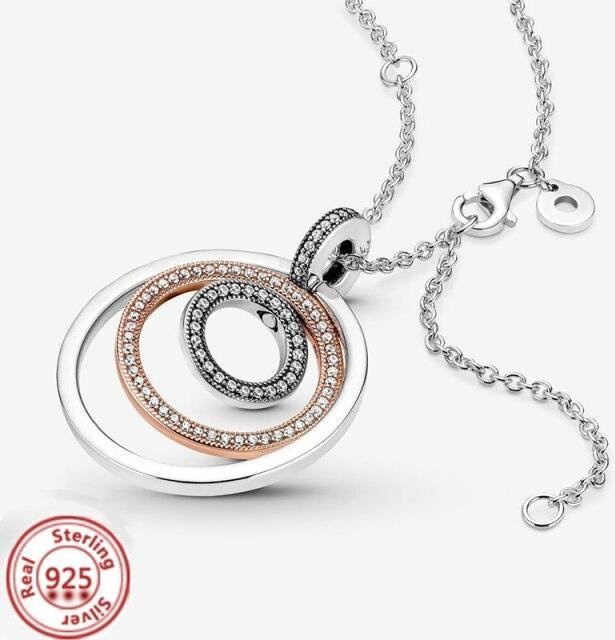 Halskette 925 Silber, Zirkonia, Damen - Bild 1