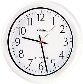 Peweta Funkuhr, Ø 300 mm, spritzwassergeschützt IP64, Unisex - Bild 1
