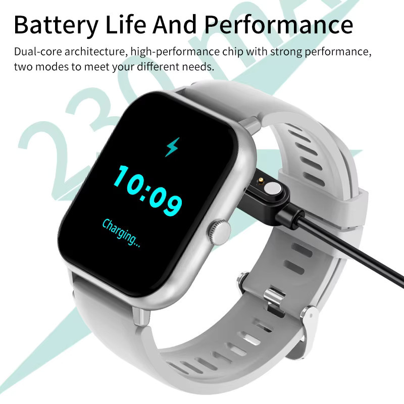 LIGE Smartwatch, GPS, Bluetooth, Silikon, Blau, Unisex - Bild 5