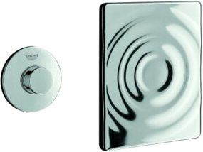 Grohe Surf Pneumatic-Betätigung mit Abdeckplatte in Chrom - Bild 1