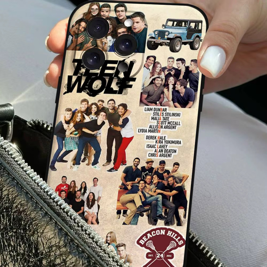 Dylan O'Brien Teen Wolf Handyhülle für iPhone 11 bis 17 Pro Max, weiche Schutzhülle, Schwarz/Mehrfarbig - Bild 6