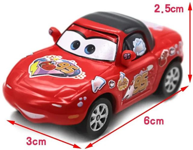 Disney Pixar Cars McQueen Chick Hicks Hook, Spielzeugautos, Metalllegierung, 1:55, ab 4 Jahren - Bild 1