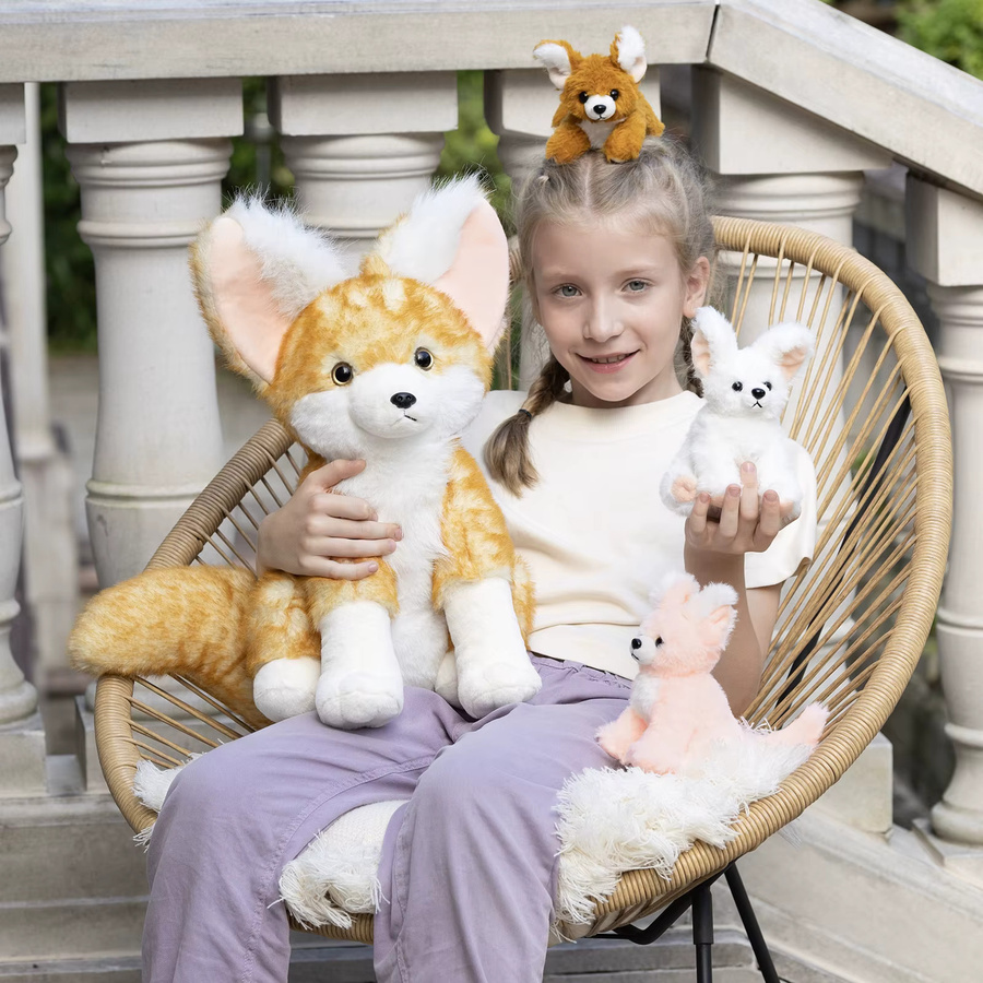 MorisMos Wüstenfuchs-Kuscheltier XXL mit Baby im Bauch, Plüschtier - Bild 2