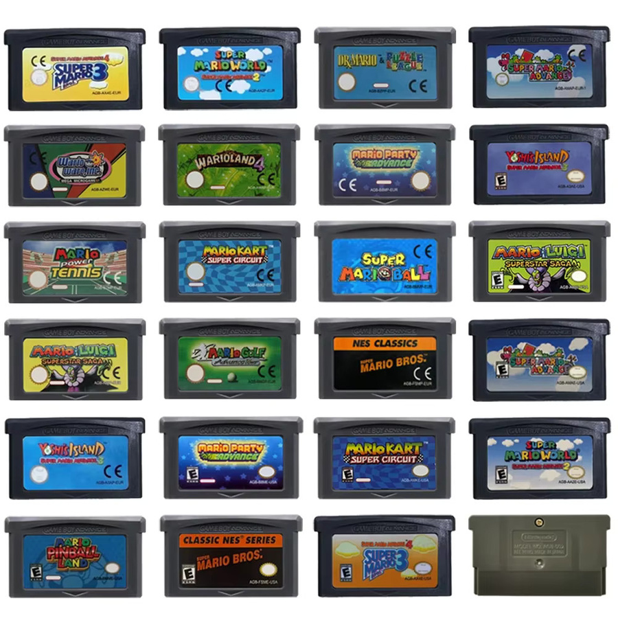 Bandai Retro GBA-Spielkassette für 32-Bit-Videospielkonsolen Super Advance Bros Kart Racing Spiel - Bild 3