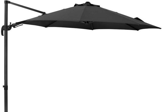 Schneider Rhodos Eco Twist Ampelschirm in Anthrazit, rund, Durchmesser: 300 cm - Bild 1