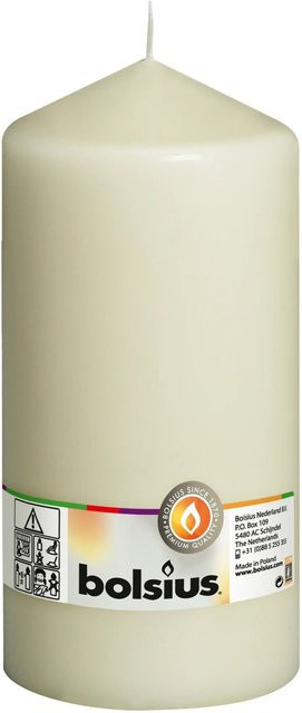 Bolsius Stumpenkerze Elfenbein Höhe: 200 mm, Durchmesser: 98 mm - Bild 1