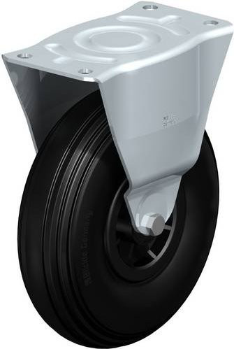 Blickle Bockrolle B-VWPP 260R in Schwarz und Silber aus Stahl mit einem Rad-Durchmesser von 260 mm und einer Tragfähigkeit von max. 200 kg - Bild 1
