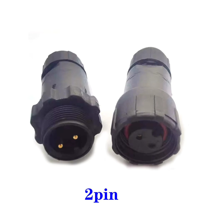 LAJQTAO IP67 M14 Luftfahrt-Steckverbinder wasserdichter Steckverbinder und Buchse in Schwarz - Bild 2