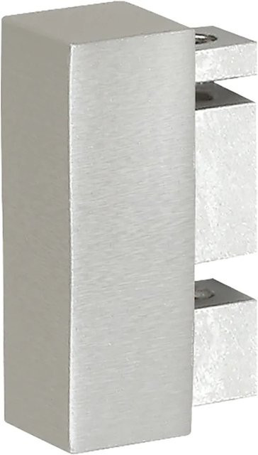 Mydeco Gardinenstangen-Endstück in Edelstahl-Optik, Farbe Silber - Bild 1