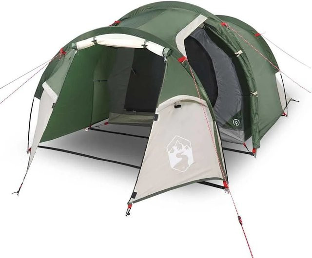 Furnicato Campingzelt Tunnelzelt Grün B/T/H: 205 x 120 x 96 cm - Bild 1