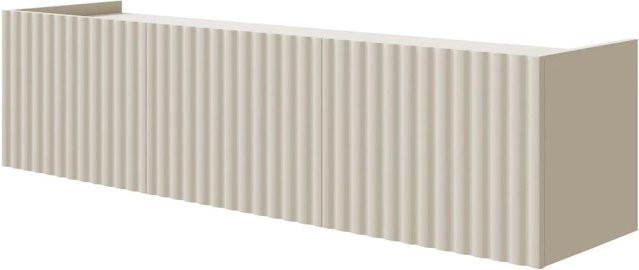 TV-Hängeboard Fiorra Selsey 3-türig in Kaschmir, modern und matt, B/T/H: 144 x 38,3 x 37 cm - Bild 1
