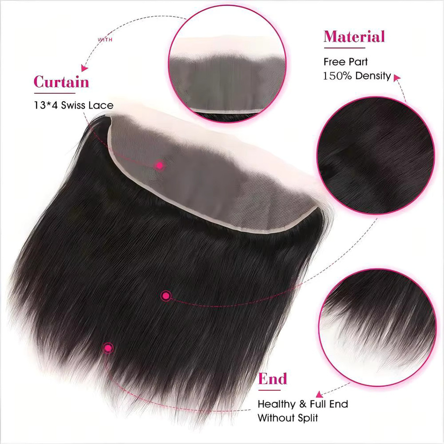 Newmi Lace Frontal, Transparenter Schweizer Spitzenverschluss, Damen - Bild 4