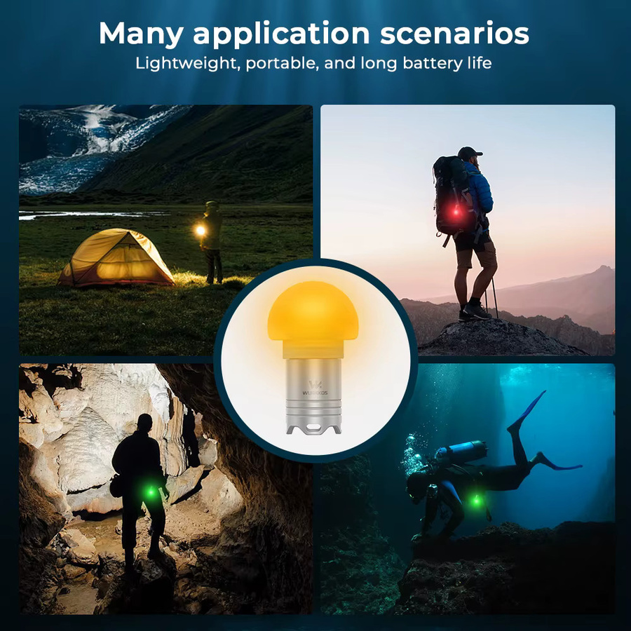 Wurkkos DL04 Mini-Tauchlampe mit 3000K Lichtfarbe, wasserdicht bis 100 Meter, im Schlüsselanhänger-Stil - Bild 4