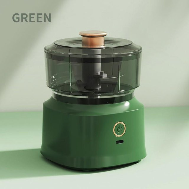 Xiaomi Elektrischer Fleischwolf und Gemüsewolf mit 350 ml Volumen, wiederaufladbar via USB, Grün - Bild 1