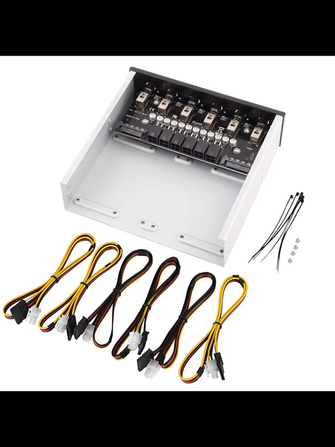 Arealer HDD Power Controller SATA Drive Switcher für Desktop PC in Schwarz - Bild 5