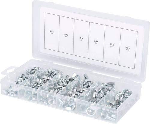 KS Tools 970.0470 Flügelmutter, verzinkt, Silber - Bild 1