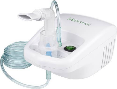 Medisana Inhalator IN 500 mit Mundstück und Nasenstück in Weiß, H x B x T: 195 x 135 x 92 mm - Bild 1