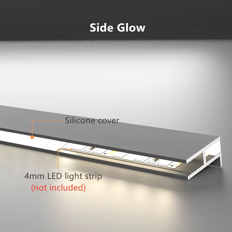 Khelse Up Down Glow LED Aluminium Profil für Schrank und Bücherregal in Silber und Grau - Bild 4