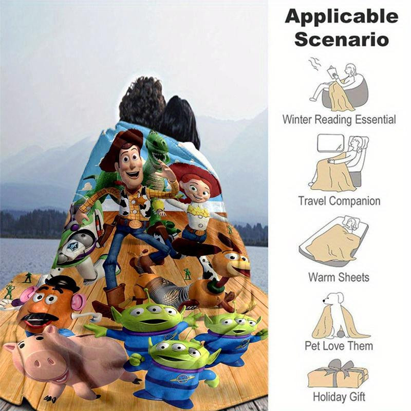 Toy Story Charaktere Flanellkuscheldecke Yun Heng Three, Mehrfarbig, B: 130 cm, T: 150 cm - Bild 3