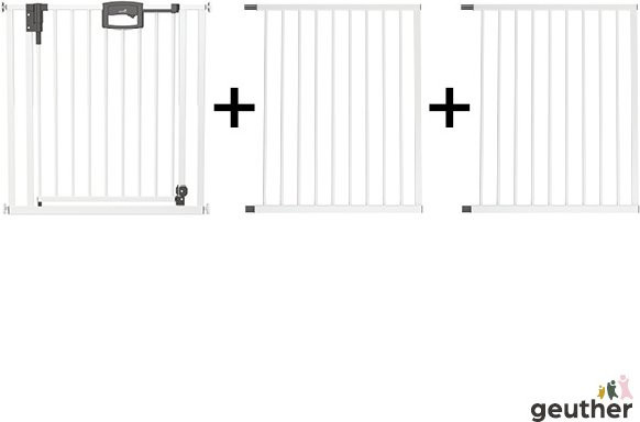 Geuther Tür- und Treppenschutzgitter Easylock Plus zum Klemmen aus Metall in Anthrazit oder Weiß - Bild 1