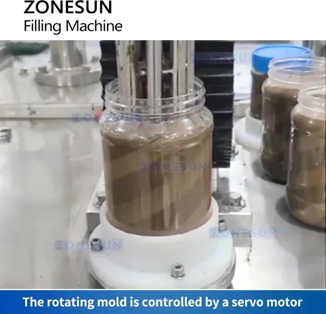 ZONESUN Wirbelfüllmaschine ZS-FM250 Zweifarbige Dickpaste-Abfüllmaschine in Silber - Bild 1