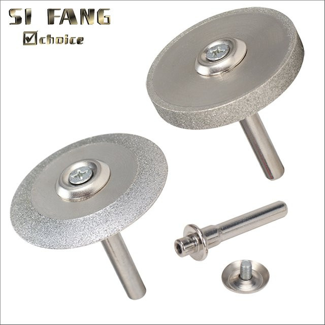 SI FANG Diamant-Schleifscheibe in Silber für Drehwerkzeuge zum Schleifen und Polieren von Wolframstahl, Stein und Holz, 45 mm - Bild 1