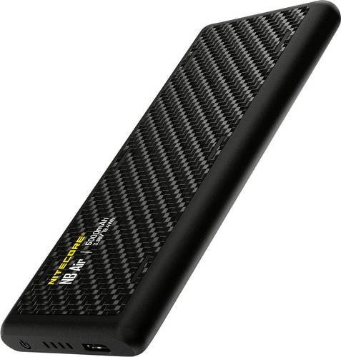 NiteCore NC-NBAIR Powerbank 5000 mAh mit QC 3.0 und USB-C in Schwarz - Bild 1
