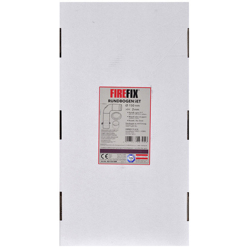 Firefix Rauchrohr-Set aus Stahl in Dunkelgrau, 3-teilig, Durchmesser: 15 cm, Länge: 60 cm - Bild 3