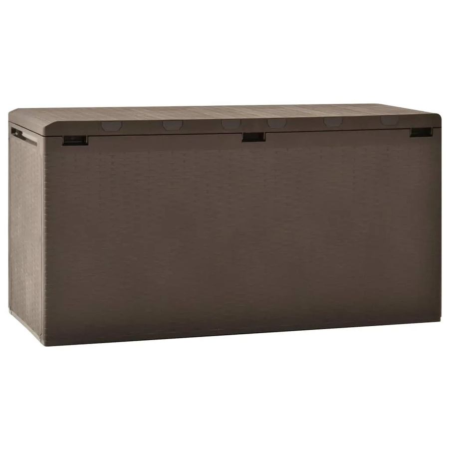 vidaXL Gartenbox aus Kunststoff in Braun, B/T/H: 114 x 47 x 60 cm - Bild 2