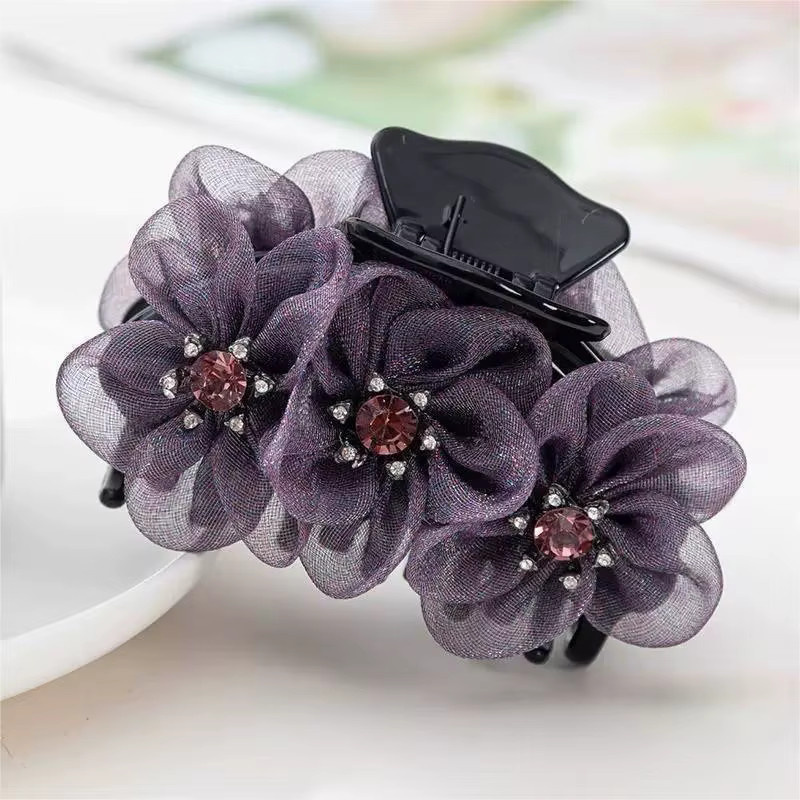 Haar Clip Blume, Strass, Damen - Bild 3