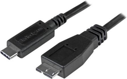 StarTech.com USB-C auf Micro-USB Datenkabel, Schwarz, Länge: 0,5 m - Bild 1
