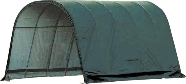 ShelterLogic Weidezelt Run-In-Shed mit Runddach, grün, B/T/H: 400 x 610 x 300 cm - Bild 1