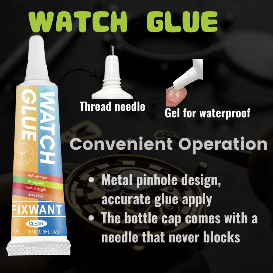 FIXWANT Smart Watch Reparatur Kleber Transparent Wasserdicht für Metall und Glas 15 ml - Bild 5