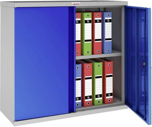 Phoenix SCL0891GBK SCL-Serie Schließfachschrank aus Stahl mit Schlüsselschloss und verstellbaren Regalböden in Grau, Blau oder Rot - Bild 1