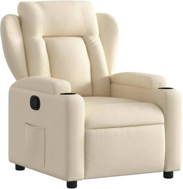 vidaXL Relaxsessel Modell 59 in Beige aus Stoff mit integrierter Liegefunktion - Bild 1