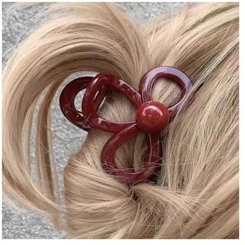 Agencyy Haarkralle, Dreidimensionales Hohlbogen-Design, Brown, Damen - Bild 1