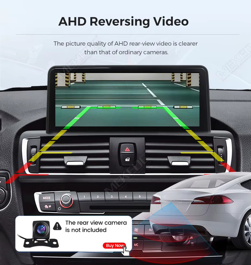 MEKEDE Android All-in-One Autoradio für Audi A4 B8 und A5 2009-2017 mit 10,25 Zoll Multimedia-Display, kabelloses CarPlay und Android Auto, 8-Kern, GPS, WiFi, 4G, Bluetooth und DSP, Schwarz - Bild 3