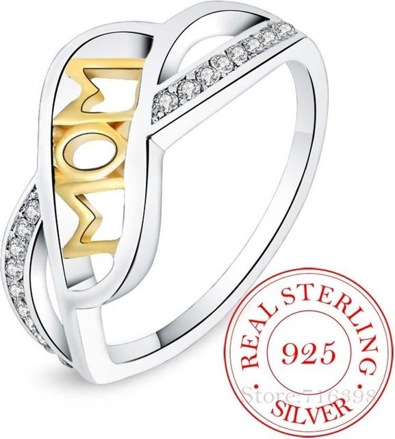 Ring 925 Sterlingsilber, Kristall, Damen - Bild 1