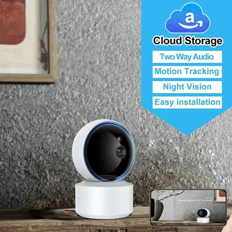 Tuya Smart Home WIFI PTZ Kamera 1080P HD Indoor Baby Monitor mit Nachtsicht in Weiß - Bild 5